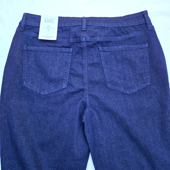 Croft & Barrow capri mid rise denim jeans women's size 14A classic stretch NWT - Picture 4 of 15